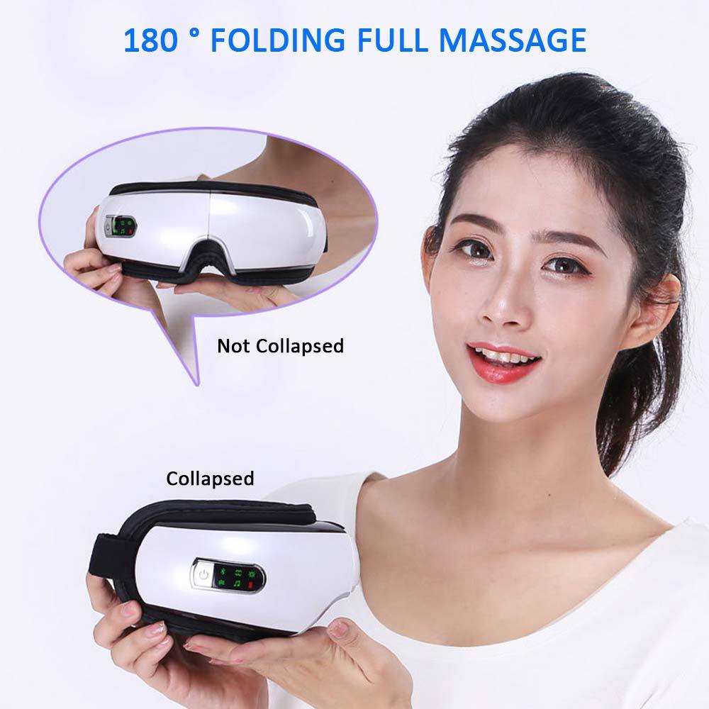 Smart Eye Massager with Heat & Air Compression – Portable Electric Eye Care Device for Stress, Dark Circles & Eye Fatigue